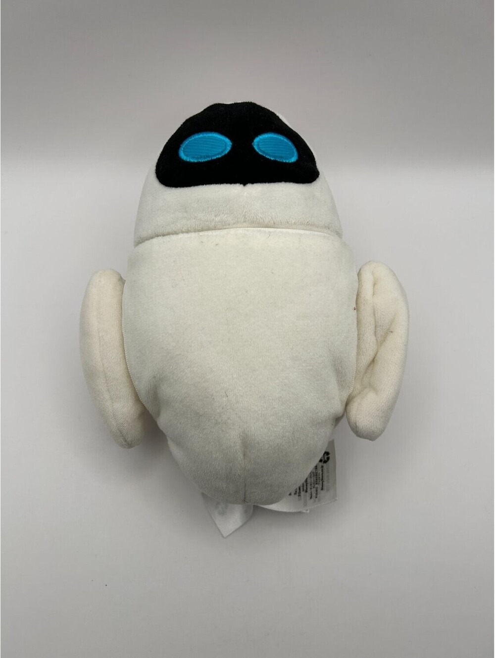 Disney Store Wall-e Eve Robot Stuffed Plush Toy White Embroidered Eyes